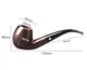 Люлька для куріння Muxiang Ebony Wood 9mm filter 206HT-021 - изображение 4