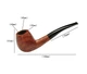 Люлька для куріння Muxiang Rosewood without filter 210-3BH-07 - изображение 4