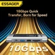 USB-хаб Essager 8 in 1 USB C HUB многофункциональный для ноутбука NVMЕ/SATA SSD Grey - изображение 5