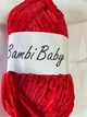 Велюр Bambi baby колір червоний - зображення 2