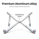 Універсальна складана підставка для ноутбука Ugreen LP702 Foldable Holder for Laptop Silver (15622) - зображення 2