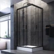 Душова кабіна Am.Pm Gem 100x80 см без піддону black matt W90UG-404-100280-BT - зображення 3