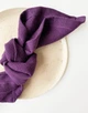 Льняные салфетки TouchableLinen 4 шт Фиолетовый 30х30 см - изображение 5