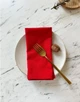 Льняные салфетки TouchableLinen 4 шт Красный Салфетки для сервировки стола 25х25 см - изображение 2