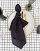 Льняные салфетки TouchableLinen 4 шт Черный 50х50 см - изображение 4