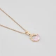 Серебряные подвески с позолотой Minimal 61124п-pink - изображение 3