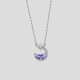 Срібна підвіска Minimal 61123р-purple - зображення 1