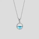 Серебряная подвеска Minimal 540244г-blue - изображение 1