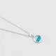 Серебряная подвеска Minimal 540244г-blue - изображение 3