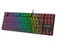 Клавиатура игровая механическая GamePro MK-80R USB Red switch (Linear) Black - изображение 1