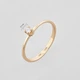 Серебряное кольцо с позолотой Minimal 11016п-16 16 - изображение 4
