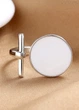 Жіноча каблучка White Circle (1612-01) Срібний One size No Brand - зображення 2
