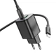 Блочок cетевое зарядное устройство адаптер HOCO N41 |1USB/1Type-C, 20 + кабель Type-C на Type-C - изображение 3