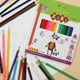 Набір кольорових олівців Zibi Kids Line 3 мм 12 шт тригранні (ZB.2414) - зображення 3