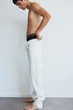 Набір удлиненных бавовняних боксерів H&M mid trunks розмір M 3 шт black 0086 - зображення 5
