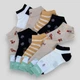 Носки с лисичками женские короткие Фенна 37-41 (JGH-B063-1I) 5 пар - изображение 3