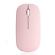 Беспроводная Бесшумная мышь 2.4G + Bluetooth Встроенный аккумулятор Pink - изображение 3
