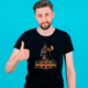 Футболка черная с оригинальным принтом для игромана Games "Total War Warhammer 3" Push IT ФП012716S - изображение 2