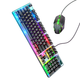 Игровая клавиатура + мышь Hoco GM18 Luminous Black проводная з подсветкой - изображение 4