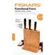 Набір ножів кухонних Fiskars Functional Form з бамбуковою підставкою 3шт (1057553) - зображення 3