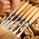 Набор стамесок по дереву для резьбы и резки 6шт Q-tool wood-st52 - изображение 4