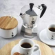 Гейзерная кофеварка Bialetti Moka Express на 3 чашки, 130 мл, для заварки кофе, алюминий, кофейник мока для плиты - изображение 4