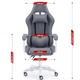 Компьютерное кресло Hell's Rainbow Gray тканина (5904204981651) - изображение 4