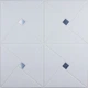Самоклеящаяся потолочно-стеновая 3D панель ромбики Серебро 700x700х6.5мм - изображение 1