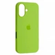 Чехол силиконовый Epic Premium Silicone Case Full Cover для Apple iPhone 16 Plus lime green - изображение 1