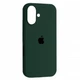 Чехол силиконовый Epic Premium Silicone Case Full Cover для Apple iPhone 16 Plus cyprus green - изображение 1