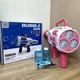 Пистолет мыльных пузырей автоматический Bubble Gun Bazooka генератор мыльных пузырей аккумуляторный бело-розовый - изображение 3