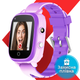 Детские смарт часы-телефон JETIX T-Watch 2 с 4G видеозвонком и влагозащитой(Purple) + защитная пленка в подарок - изображение 1