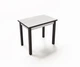 Стол обеденный раскладной Ажур 90х60 Венге/Аляска Fusion furniture - изображение 1