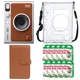 Подарунковий набір Камера для миттєвого друку Fujifilm INSTAX MINI EVO Hybrid Brown / Прозорий чохол / Картриджі на 100 фото / Коричневий фотоальбом на 108 фото - зображення 1