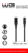 Kabel Winner Group USB Type-C - Lighting 1 m Black (8591194088018) - obraz 2