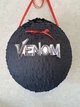 Піньята-КУЛЯ "Venom" ,"Веном" чорна-червона, обхват 120 см + палиця - изображение 2