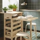 Стол с местом хранения RESARO IKEA 205.333.37 сосна - изображение 2