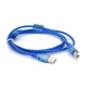 Кабель USB 2.0 AM/BM, 1.5 m, 2 фериту, прозорий Voltronic YT-AM/BM-1.5 T - зображення 2