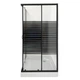 Душевая кабина Line с низким квадратным поддоном 90х90х195 см Black (000020452) - изображение 4