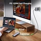 USB-хаб Ugreen CM498 USB3.1 Type-C to HDMI60Hz/VGA/USB 3.0х3/RJ45/SD/TF/PD 100W 9-in-1 Grey (15600) - зображення 4