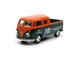 Модель металева KINSMART Volkswagen Bus Double Cab Pickup (Delivery) 1963 помаранчево-зелений - зображення 1