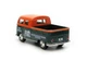 Модель металева KINSMART Volkswagen Bus Double Cab Pickup (Delivery) 1963 помаранчево-зелений - зображення 3
