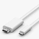 Адаптер переходник 4K 60Hz Type-C to HDMI 1.8m, пластик, нейлон, White (TH001-PNW18W-460) - изображение 1