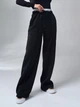 Спортивні штани на флісі жіночі ISSA PLUS 14909A XL Чорні (issa2007682669141) - зображення 1