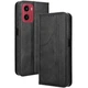 Чехол-книжка Deexe Retro Style для Motorola Moto G05 / Moto E15 - Black - изображение 1