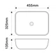 Раковина накладна MIXXUS PREMIUM DIVERSE-0114 MARBLE 455х325х135mm (MP6545) - изображение 5