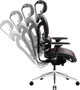 Fotel biurowy ergonomiczny Diablo Chairs V-Commander Black-Burgundy (5904405577219) - obraz 5