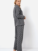 Piżama (koszula + spodnie) Aruelle Joy pajama long L Szara (5905616143255) - obraz 2