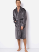 Szlafrok Aruelle Henry bathrobe M Szary (5907479343001) - obraz 1