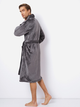 Szlafrok Aruelle Henry bathrobe M Szary (5907479343001) - obraz 3